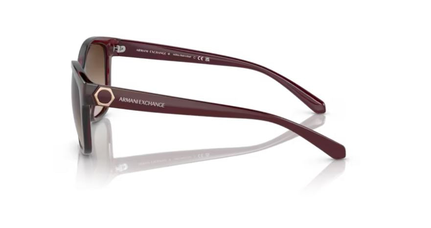 ARMANI EXCHANGE AX4127S 824113 - Shiny transparent red