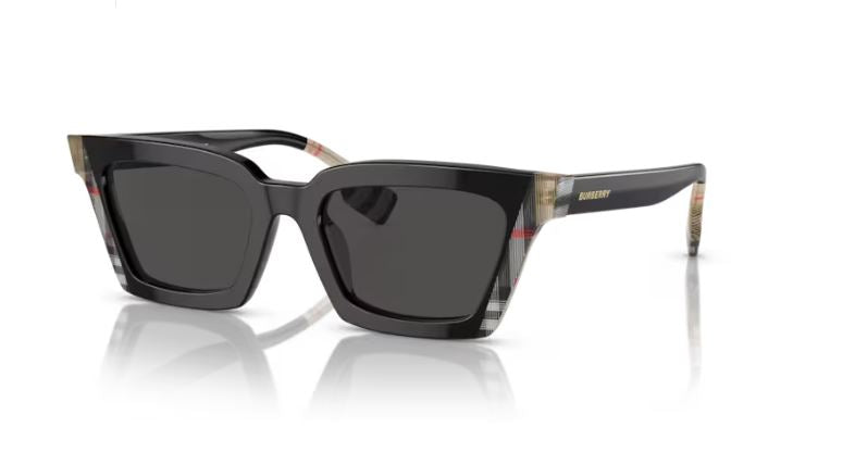 BURBERRY BE4392U 405587 Black/vintage check