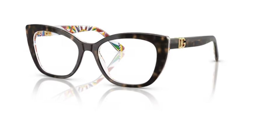 DOLCE & GABBANA DG3398 3217 - Havana on white barrow