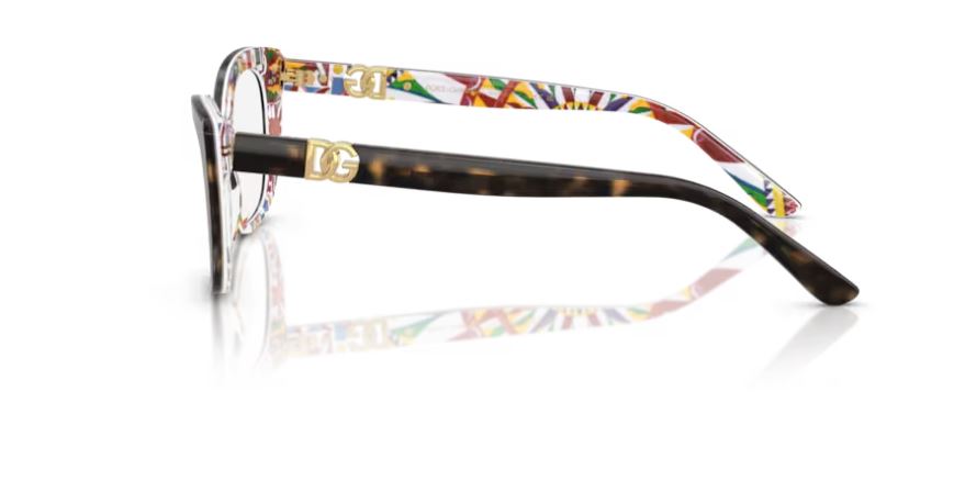 DOLCE & GABBANA DG3398 3217 - Havana on white barrow