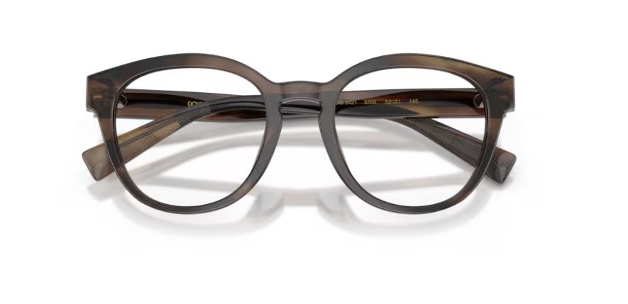 DOLCE & GABBANA DG3421 3200 - Striped tobacco