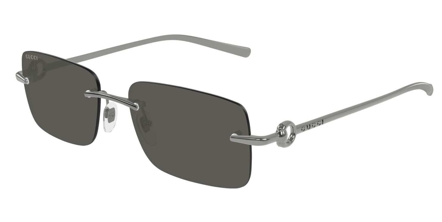 gucci rimless aviator sunglasses