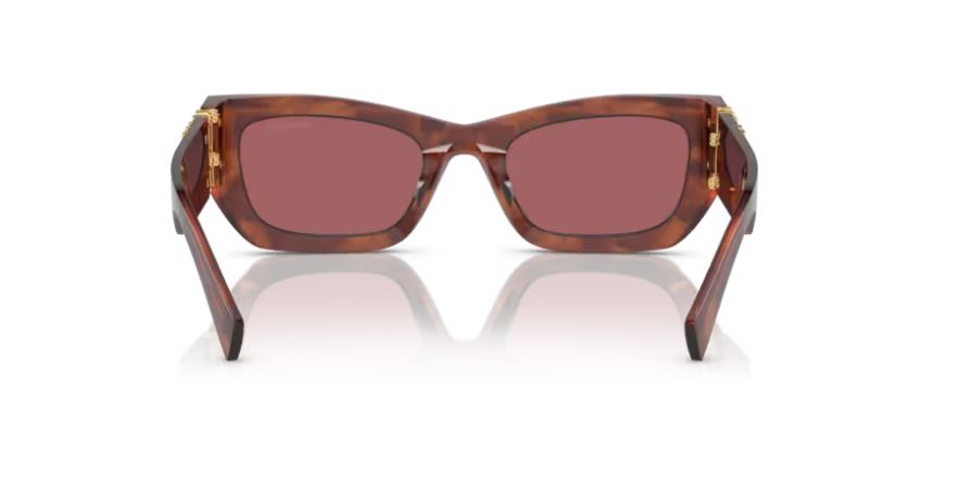 MIU MIU MU 09WS 11Q08S - Striped tobacco