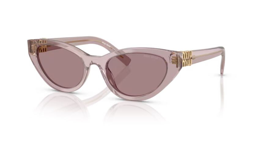 MIU MIU MU A04S 12W20I - Mauve transparent
