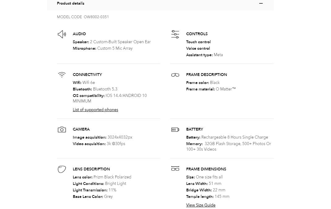 OAKLEY META OW8002-351 HSTN Black