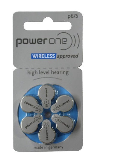 Power One P675 Hearing Aid Battery (60 Pack)