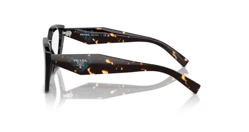 PRADA PR 09YV 15S1O1 - Black crystal tortoise