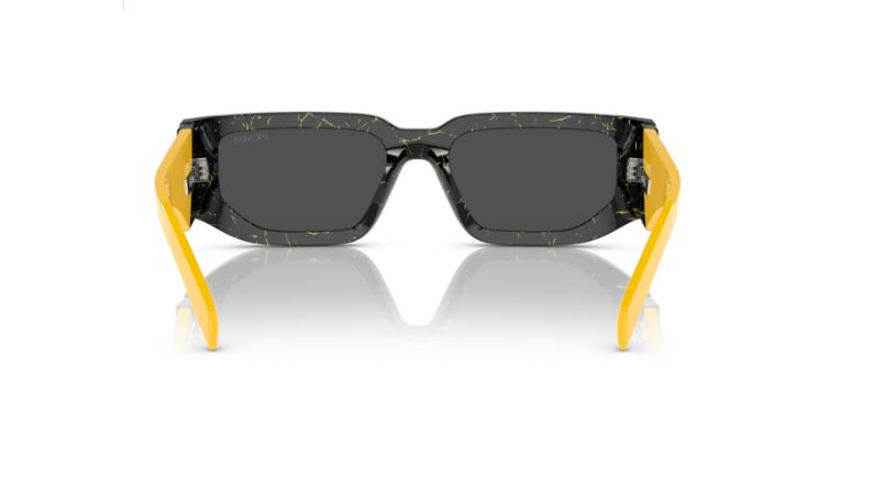 PRADA PR 09ZS 19D5S0 Black yellow marble