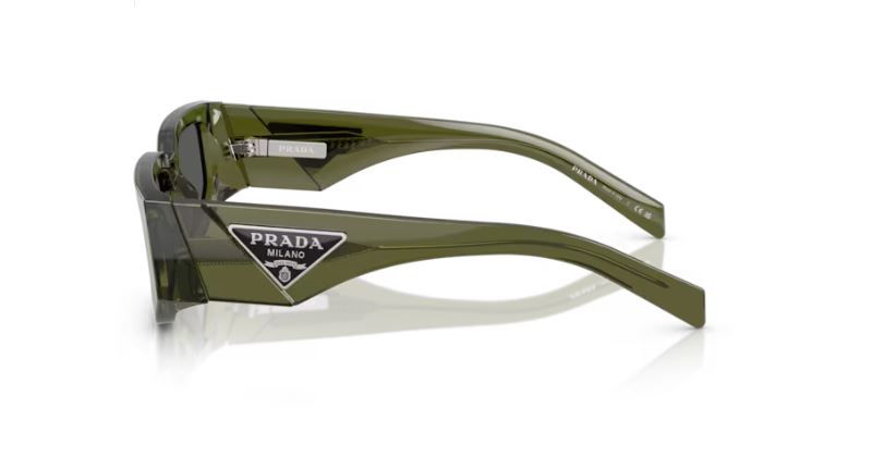 PRADA PR 09ZS 25A40L Transparent military green