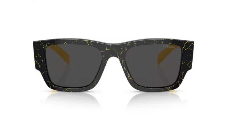 PRADA PR 10ZS 19D5S0 Black/yellow marble
