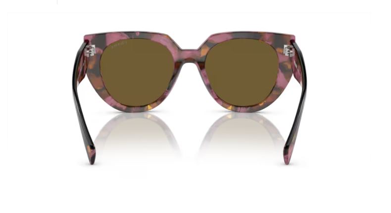 PRADA PR 14WS 18N01T Tortoise cognac begonia