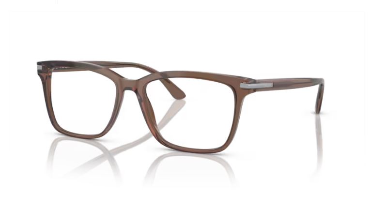 PRADA PR 14WV 17O1O1 - Brown transparent