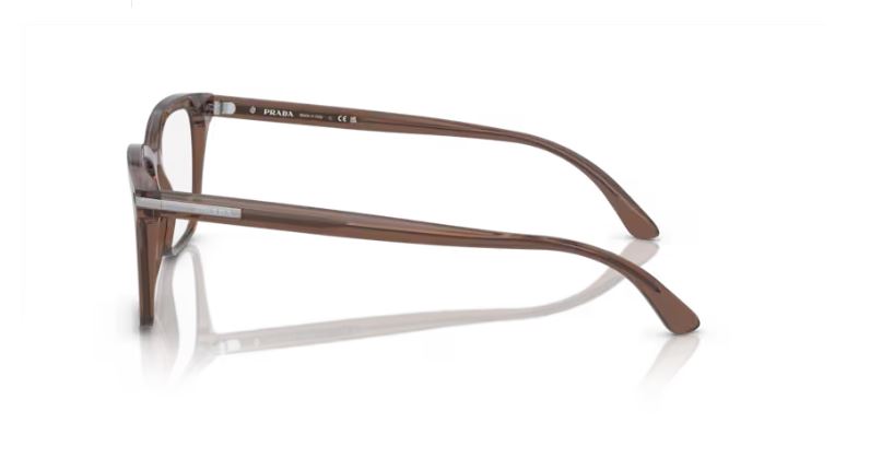 PRADA PR 14WV 17O1O1 - Brown transparent