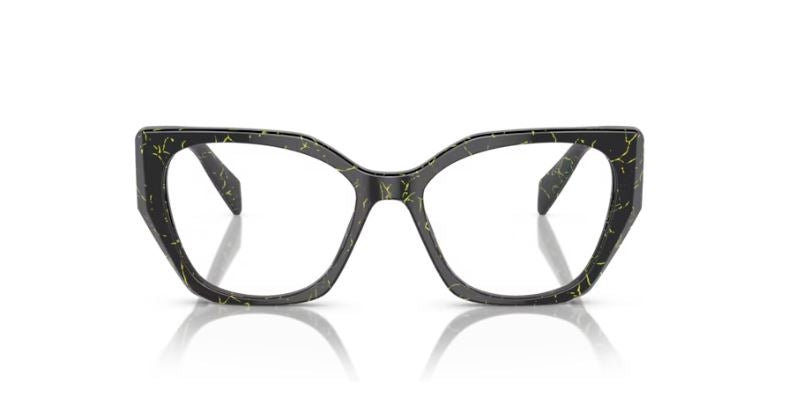 PRADA PR 18WV 19D1O1 - Black/yellow marble