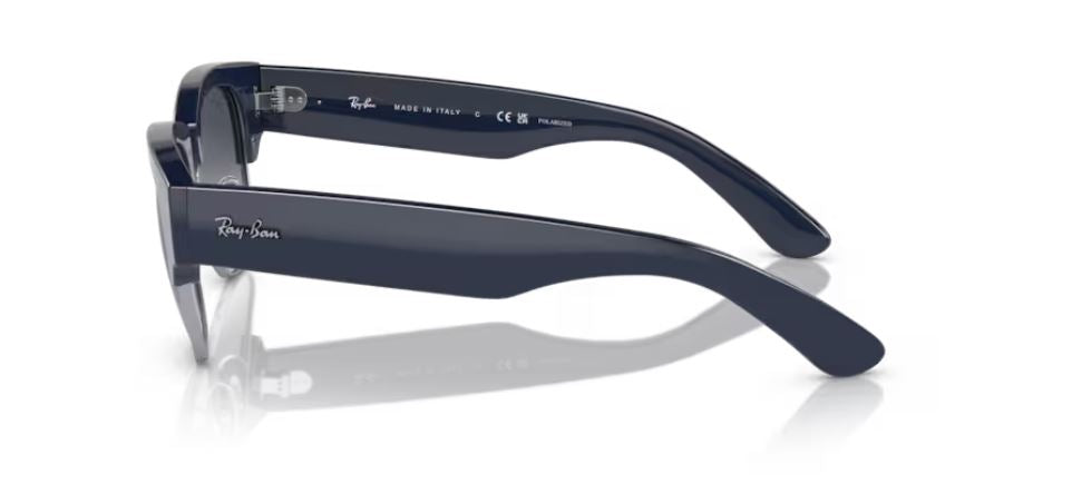 RAY-BAN RB0316S 136678 - Blue on silver-Mega clubmaster