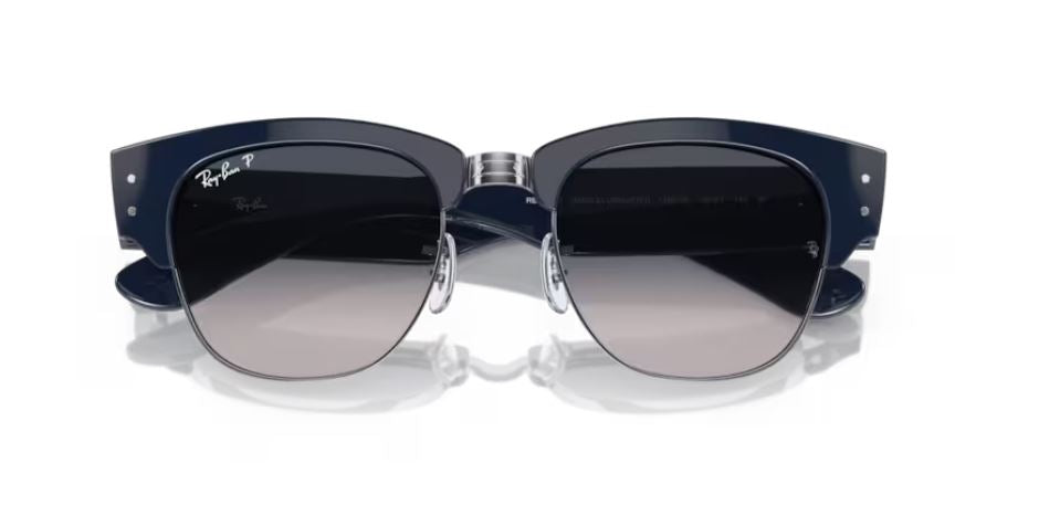 RAY-BAN RB0316S 136678 - Blue on silver-Mega clubmaster