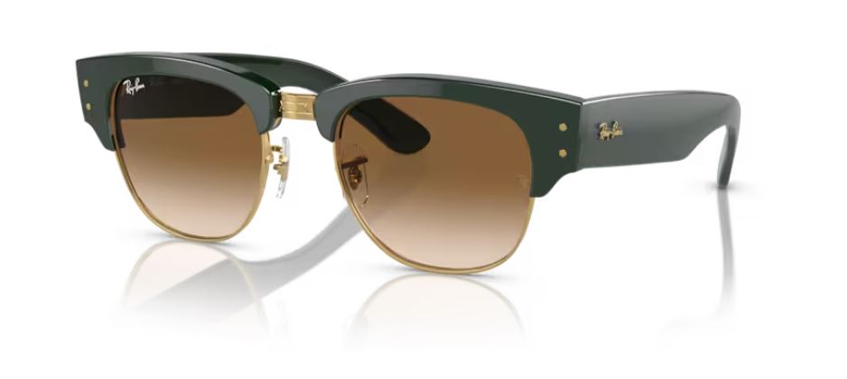 RAY-BAN RB0316S 136851 - Green on gold-Mega clubmaster