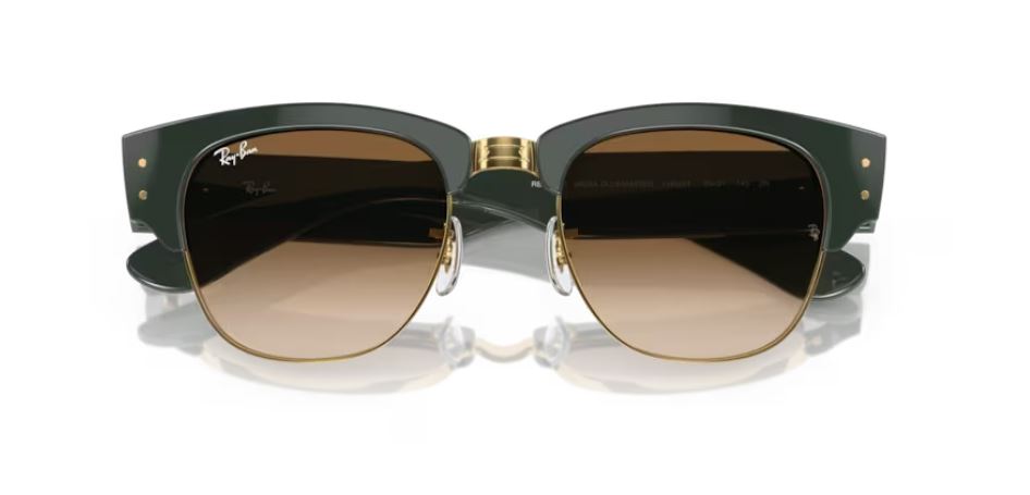 RAY-BAN RB0316S 136851 - Green on gold-Mega clubmaster
