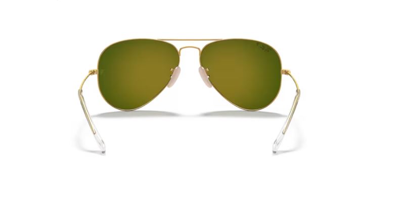 RAY-BAN RB3025 112-4D Gold Aviator large metal