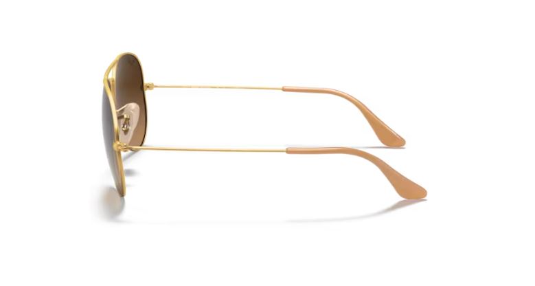 RAY-BAN RB3025 9001A5 Light brown Aviator large metal