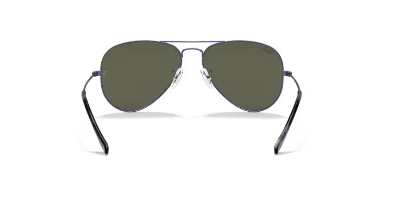 RAY-BAN RB3025 918731 Transparent blue Aviator large metal