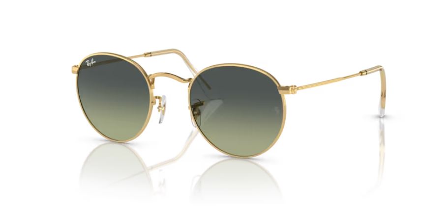 RAY-BAN RB3447 001BH - Round metal