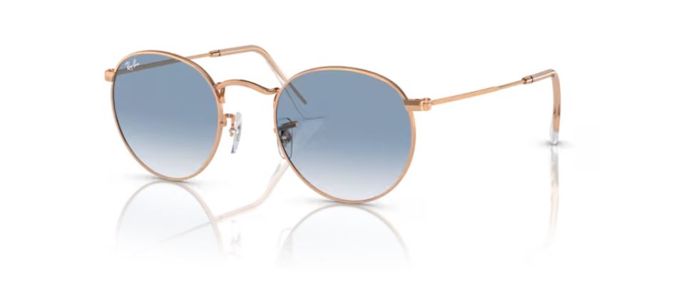 RAY-BAN RB3447 92023F - Round metal