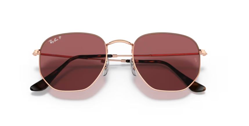 RAY-BAN RB3548N9202AF - Rose gold- Hexagonal