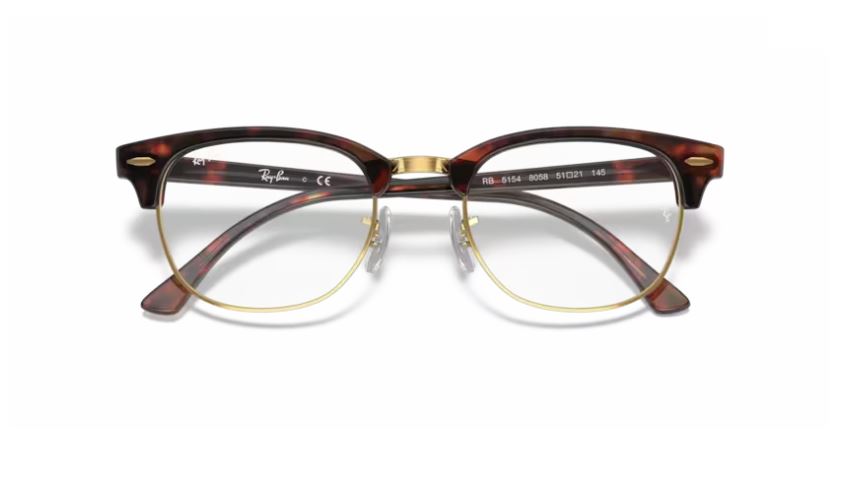 RAY-BAN RX5154 8058 - Mock tortoise Clubmaster