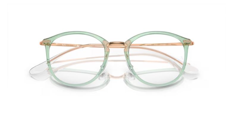 RAY-BAN RX7140 8337 - Transparent green