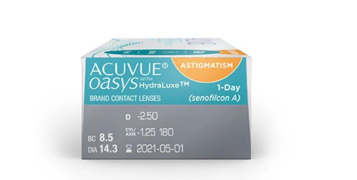 Acuvue Oasys 1 Day with Hydraclear for Astigmatism Contacts 30 Pack
