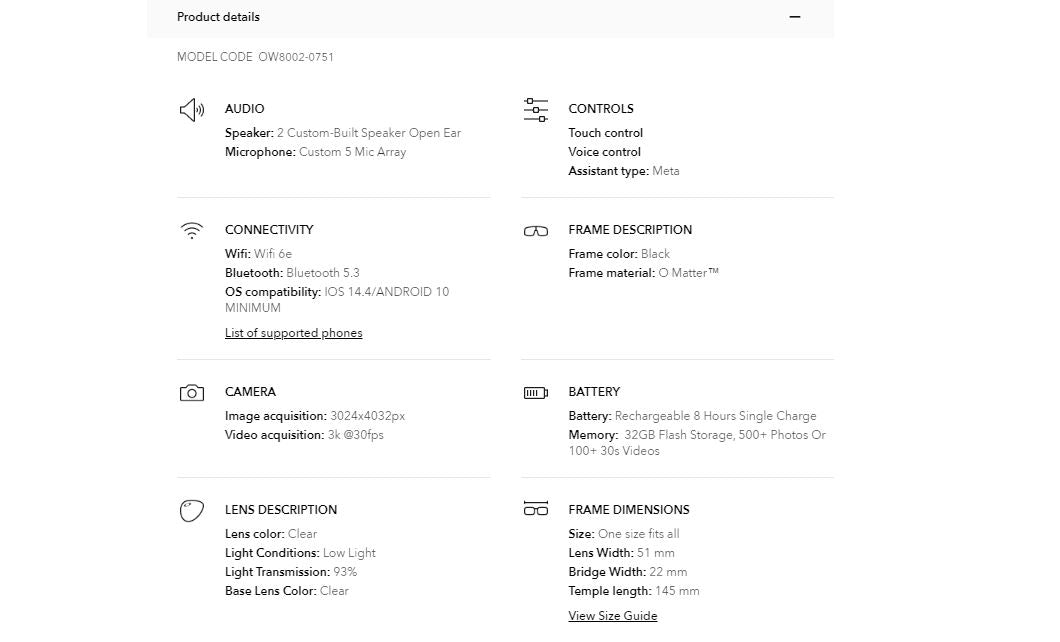 OAKLEY META OW8002-0751 HSTN Black