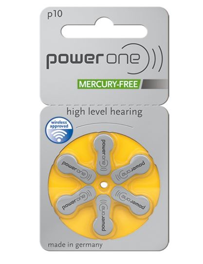 POWERONE POWER ONE P10 HEARING AID BATTERY 60 Pcs