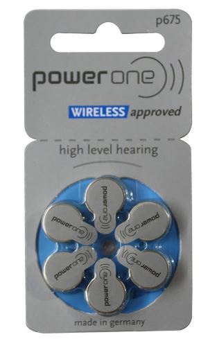 Power One P675 Hearing Aid Battery (60 Pack)