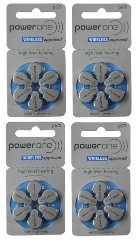 Power One P675 Hearing Aid Battery (60 Pack)