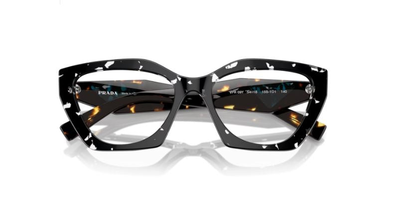 PRADA PR 09YV 15S1O1 - Black crystal tortoise