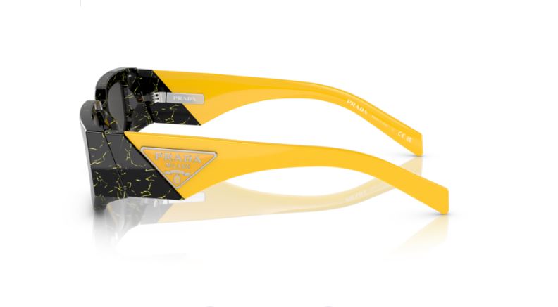 PRADA PR 09ZS 19D5S0 Black yellow marble