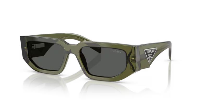 PRADA PR 09ZS 25A40L Transparent military green