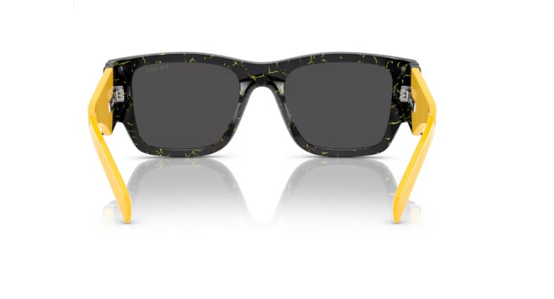 PRADA PR 10ZS 19D5S0 Black/yellow marble