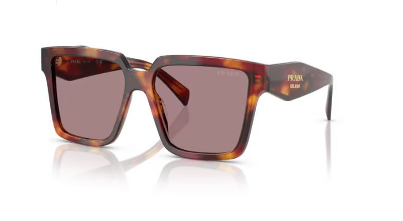 PRADA PR 24ZS 22A20I Poppy tortoise