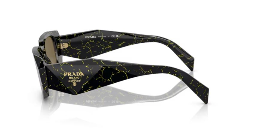 PRADA PR 17WS 19D01T - Black/yellow marble