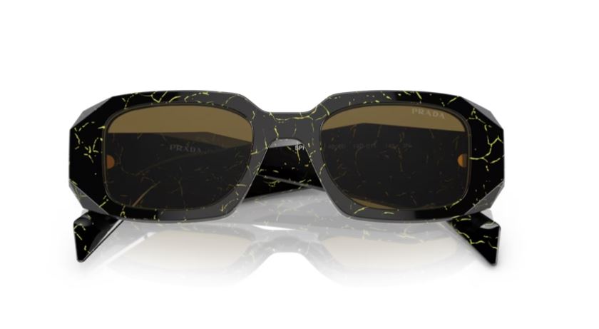 PRADA PR 17WS 19D01T - Black/yellow marble