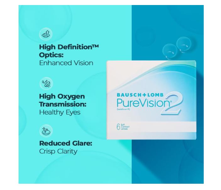 Bausch & Lomb Purevision2 Contact Lens 6