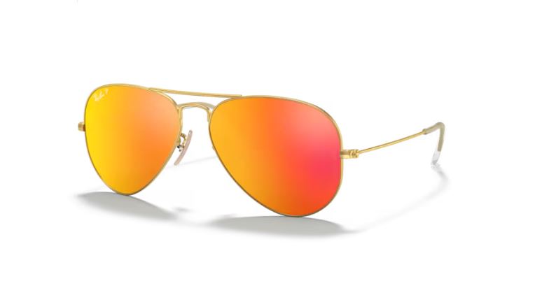 RAY-BAN RB3025 112-4D Gold Aviator large metal