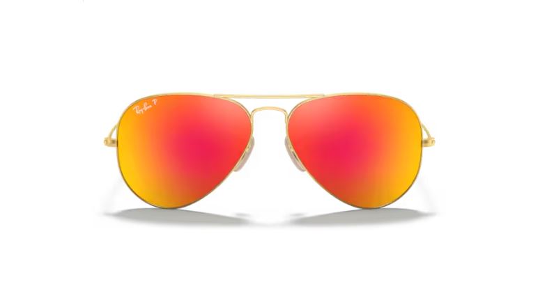 RAY-BAN RB3025 112-4D Gold Aviator large metal
