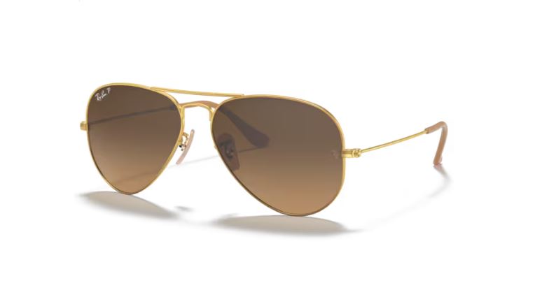 RAY-BAN RB3025 9001A5 Light brown Aviator large metal