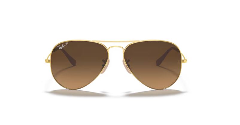 RAY-BAN RB3025 9001A5 Light brown Aviator large metal