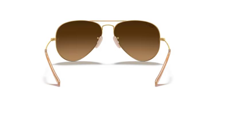 RAY-BAN RB3025 9001A5 Light brown Aviator large metal