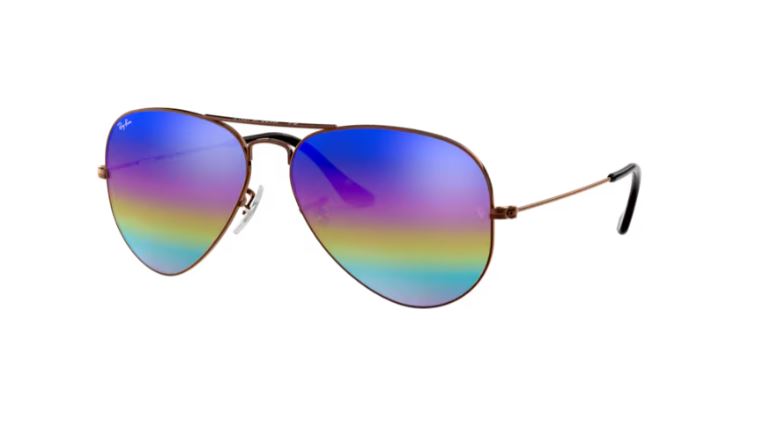 RAY-BAN RB3025 9019C2 Bronze Aviator large metal