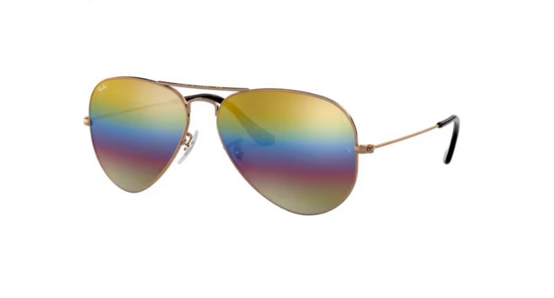 RAY-BAN RB3025 9020C4 Metallic light bronze Aviator large metal